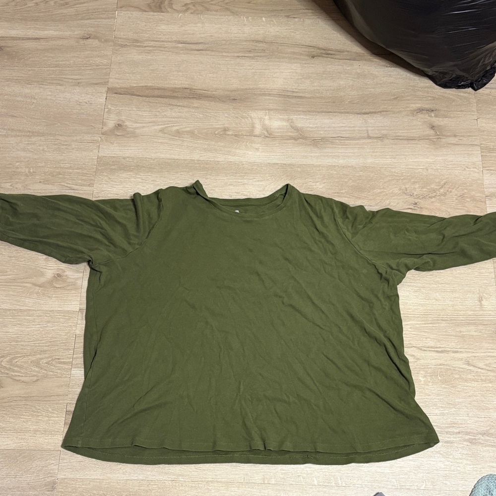 Kim Rogers Forest Green Cotton Top